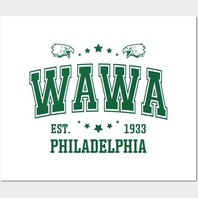 Retro Vintage Eagles Wawa Wall Art by Emma